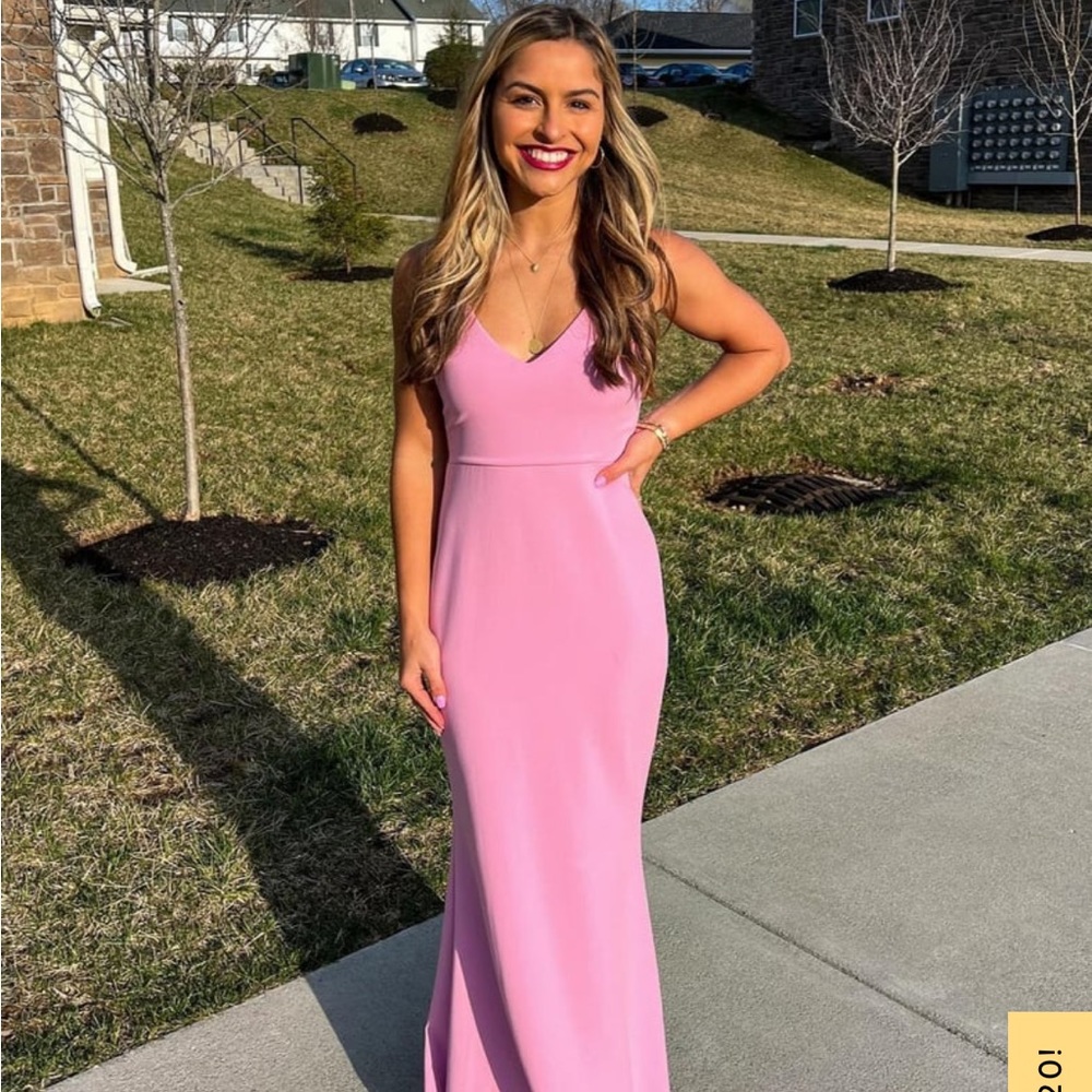 Lulus infinite glory pink maxi dress size small